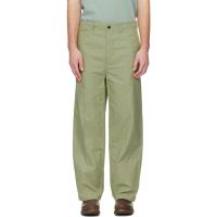 Visvim Green Ex Wide Chino Trousers 261487M191013