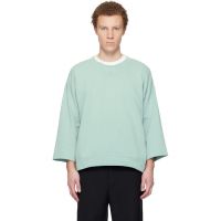 Visvim Blue Jumbo SB 3/4 DMGD Sweatshirt 261487M204011