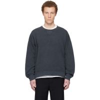 Visvim Black Jumbo SB L/S DMGD Sweatshirt 261487M204013