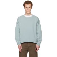 Visvim Green Jumbo SB L/S DMGD Sweatshirt 261487M204014