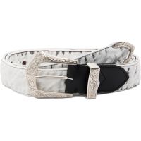 Toga Pulla White Denim Wide Belt 261492F001001