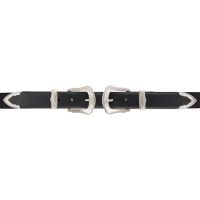 Toga Pulla Black Double Buckle Wide Belt 261492F001005