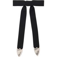 Toga Pulla Black Ribbon Metal Tie 261492F018003