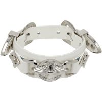 Toga Pulla Double Buckle Leather Bangle Bracelet 261492F020005