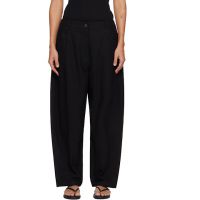 LE17SEPTEMBRE Black Oblong Trousers 261495F087004