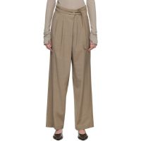 LE17SEPTEMBRE Brown Overwrap Wide Trousers 261495F087005