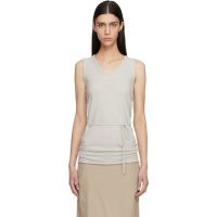 LE17SEPTEMBRE Gray Long Scoop Sleeveless Tank Top 261495F111001