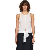 LE17SEPTEMBRE White Self-Tie Sleeveless Tank Top 261495F111002