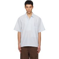 LE17SEPTEMBRE Blue Pullover Seersucker Shirt 261495M192002