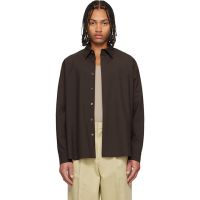 LE17SEPTEMBRE Brown Classic Wool-Blend Shirt 261495M192009