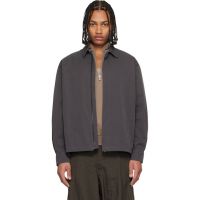 LE17SEPTEMBRE Gray Zip Shirt 261495M192010