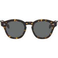 Oliver Peoples Black & Yellow Boudreau Sunglasses 261499M134021