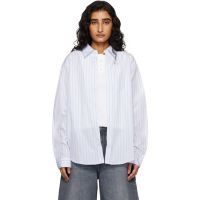 Mfpen White & Blue Evening Shirt 261505F109007