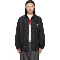 Black Magliano Classic Windbreaker Jacket 261516M180003