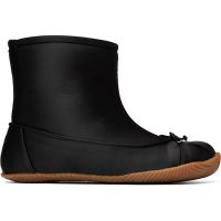 ABRA Black Satin Baby Boots 261526F113000