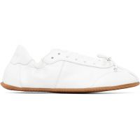 ABRA White Ballerina Leather Sneakers 261526F128001