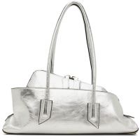 The Attico Silver La Passeggiata Small Top Handle Bag 261528F048001
