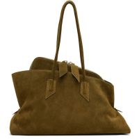 The Attico Khaki La Passeggiata Medium Top Handle Bag 261528F048004