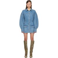 The Attico Blue Washed Denim Minidress 261528F052003