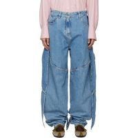 The Attico Blue Long Jeans 261528F069003