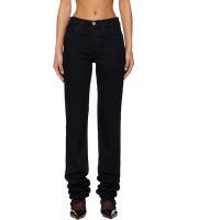 The Attico Black Washed Stretch Jeans 261528F069008