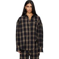 The Attico Brown Diana Shirt 261528F109002