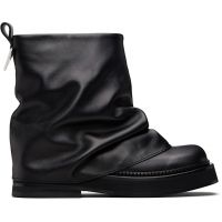 The Attico Black Mini Robin Combat Boots 261528F113001