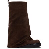 The Attico Brown Robin Combat Boots 261528F115004