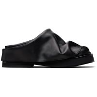The Attico Black Mini Robin Sabot Loafers 261528F121001