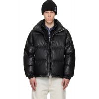 AAPE by A Bathing Ape Black AAPEUNVS Moonface Down Puffer Jacket 261547M178002