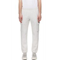 AAPE by A Bathing Ape Gray AAPENOW Moonface Cargo Sweatpants 261547M190008