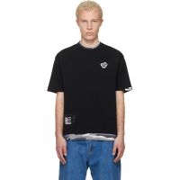 AAPE by A Bathing Ape Black AAPEUNVS Graphic T-shirt 261547M213004