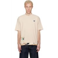 AAPE by A Bathing Ape Beige AAPEUNVS Graphic T-shirt 261547M213005