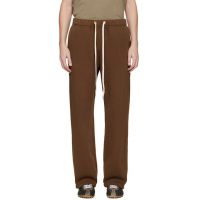 Les Tien Brown Heavyweight Classic Sweatpants 261548M190004