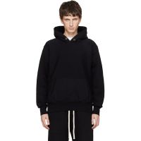 Les Tien Black Heavyweight Hoodie 261548M202001