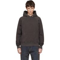 Les Tien Gray Heavyweight Classic Raglan Hoodie 261548M202011