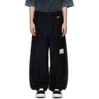 Maison MIHARA YASUHIRO Black Sweat Pants Combined Cargo 261551M188001