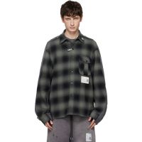Maison MIHARA YASUHIRO Gray Front Back Combined Check Shirt 261551M192002