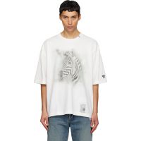 Maison MIHARA YASUHIRO White Horse Printed T-shirt 261551M213008