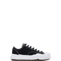 Maison MIHARA YASUHIRO Black Hank OG Sole Canvas Low-Top Sneakers 261551M237001