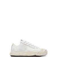 Maison MIHARA YASUHIRO White Hank OG Sole Shrink Leather Low-Top Sneakers 261551M237009