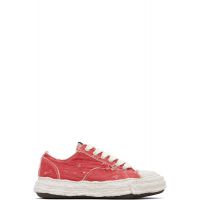 Maison MIHARA YASUHIRO Red Peterson23 OG Sole Ripped Overdye Canvas Sneakers 261551M237012