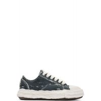 Maison MIHARA YASUHIRO Black Peterson23 OG Sole Ripped Overdye Canvas Sneakers 261551M237019
