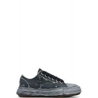 Maison MIHARA YASUHIRO Black Peterson23 OG Sole Ripped Overdye Canvas Sneakers 261551M237020