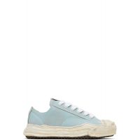 Maison MIHARA YASUHIRO Blue Hank OG Sole Shrink Leather Low-Top Sneakers 261551M237021
