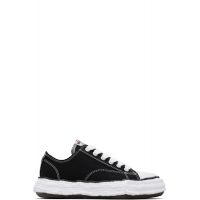 Maison MIHARA YASUHIRO Black Peterson23 OG Sole Canvas Low-Top Sneakers 261551M237024