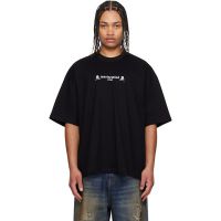 Mastermind JAPAN Black OG Embroidery-Ish T-shirt 261563M213004
