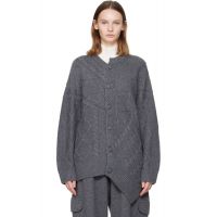 LISA YANG Gray Audrina Cardigan 261581F095004