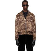 Ernest W. Baker Brown Cheetah Track Jacket 261600M180015