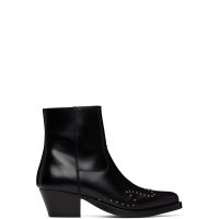 Ernest W. Baker Black Studded Western Boots 261600M228000